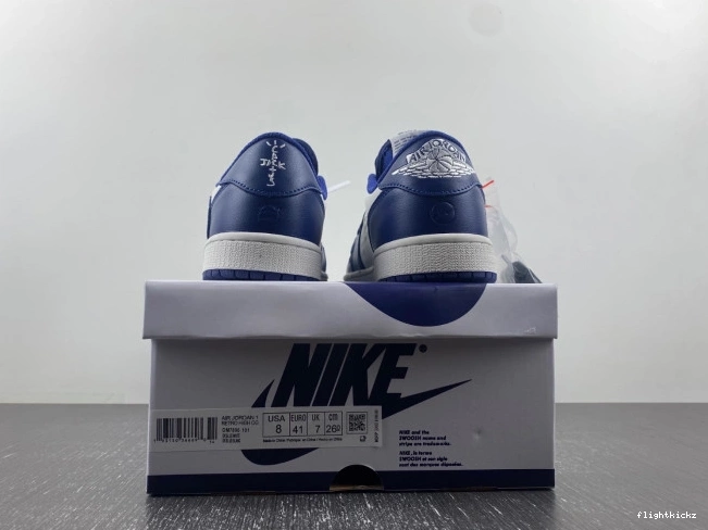 1 JORDAN SCOTT AIR CUSTOM X DM7890-101 TRAVIS X OFF-WHITE 1001